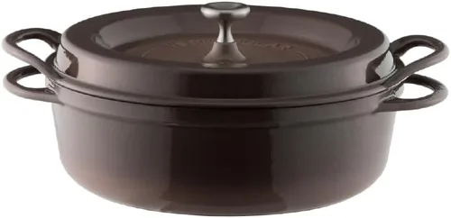 Miniatura 14 de Olla para Horno Holandés Vermicular Olla de Hierro Fundido Esmaltada No Tóxica 18 cm (1.8 Qt) Apto para Horno Compatible con Inducción