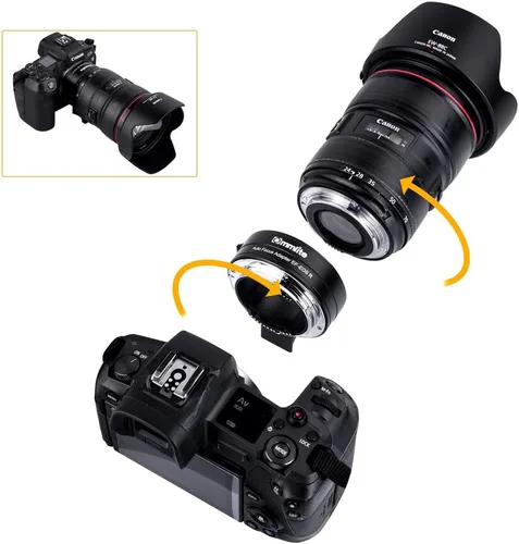 Miniatura 5 de Adaptador de lente Commlite CM-EF-EOS R, adaptador de montura EF a R con enfoque automático electrónico para lentes Canon EF/EF-S a cámaras sin