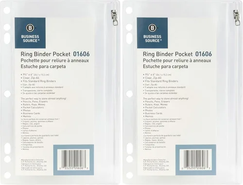Miniatura 4 de SPR01606 – Fólder de vinilo de bolsillo, 9 - 1/2 X 6, transparente, Transparente
