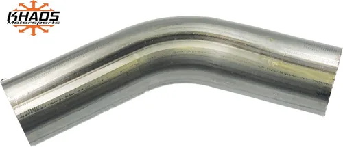 Miniatura 4 de 2.25" 45 grados 304 mandril de acero inoxidable curva tubo de escape / catback USA .065 Khaos Motorsports 2 Pack
