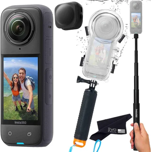 Miniatura 4 de Insta360 Paquete de buceo X4: cámara de acción impermeable 360 con sensores de 1/2 pulgada de 48 MP, video HDR 8K 360, foto 360 de 72 MP El