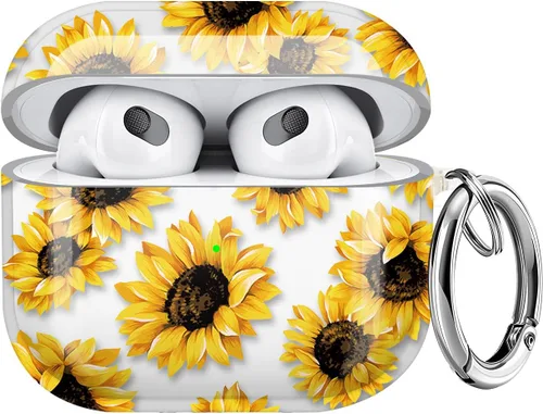 Miniatura 37 de Maxjoy Funda compatible con AirPods Pro, funda con diseño de vaca clara para mujeres y niñas, bonita funda protectora suave con llavero compatible