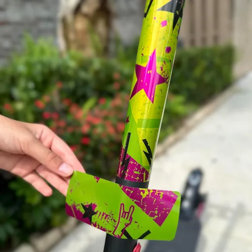 Miniatura 6 de Calcomanías de vinilo autoadhesivas de alta calidad y fundas para patinete eléctrico de adultos, personaliza y protege tu viaje