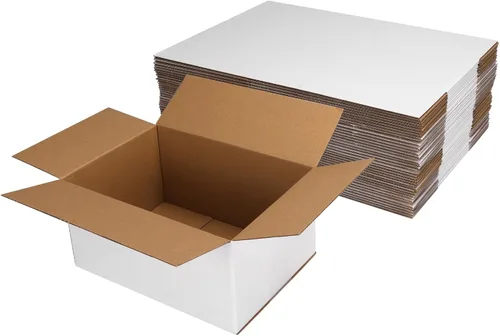 Miniatura 5 de Hoikwo Paquete de 40 cajas de envío de 4 x 4 x 2 para pequeñas empresas, cajas de cartón de embalaje negras, caja de embalaje de correo móvil
