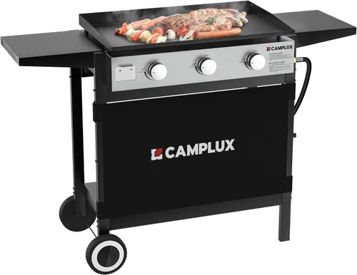 Miniatura 9 de Camplux Parrilla de Propano de Gas, Estación de Parrilla Plana para Cocina, Acampar, Exteriores, Mesa - Parrilla BBQ de Acero Inoxidable