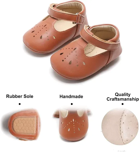 Miniatura 198 de Felix & Flora Zapatos de bebé de suela suave - Zapatos de bebé para caminar, mocasines, suela de goma, zapatos de cuna