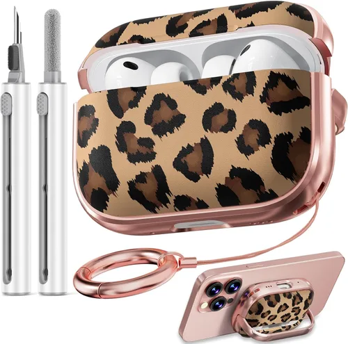 Inesore Funda para AirPods Pro 3 2025 con cerradura, funda transparente floral para mujeres, compatible con Apple Airpods Pro de 3ª generación, con