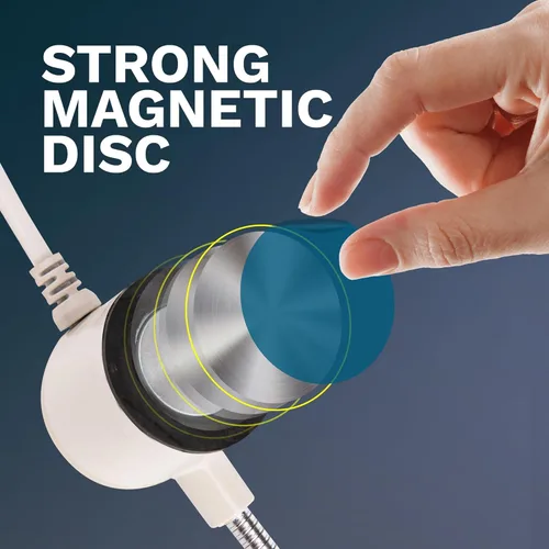 Miniatura 4 de Luz de trabajo multifuncional magnética FAJ de 12 pulgadas, con cuello de cisne flexible, luz LED brillante para máquinas de coser, tornos, prensas