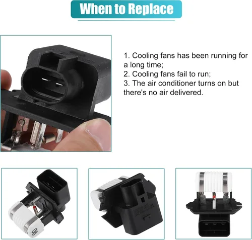 Miniatura 6 de uxcell Resistencia del ventilador de enfriamiento del radiador del motor No.25385-2H650 Módulo de control del calentador del motor del ventilador