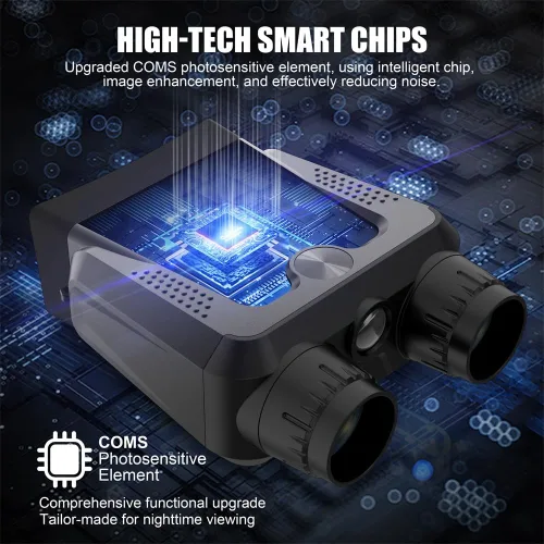 Miniatura 2 de Gafas de visión nocturna 4K, prismáticos de visión nocturna para adultos, zoom digital 10X, pantalla HD de 3 pulgadas, rango de visión de hasta 1640
