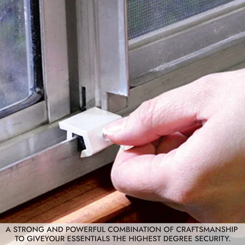 Miniatura 7 de NU-SET Cerradura Cerradura de ventana deslizante Cerradura de ventana con tornillo de pulgar para seguridad de ventanas Mejoras para el hogar