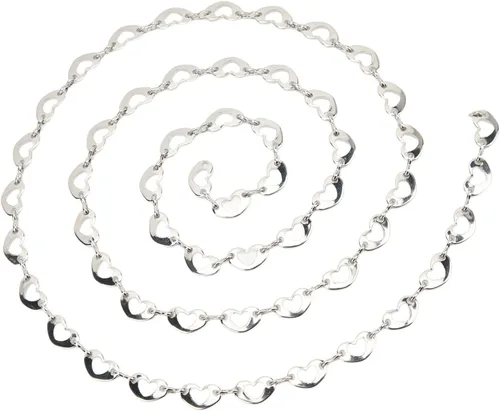 Miniatura 7 de plplaaoo Waist Chain,1 Yard Love Waist Chain for Women,Belly Chains for The Waist,Exquisite Simple Crystal Glass Rhinestones Waist Chain,Belly Chain