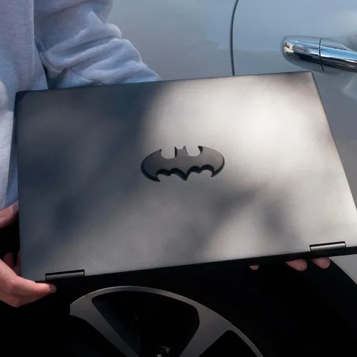 Miniatura 5 de Fan Emblems Emblema de coche de Batarang de Batarang de 1989, símbolo de Batarang 3D, color negro mate, tamaño: 3.8 x 1.8 x 0.2 pulgadas - 1989