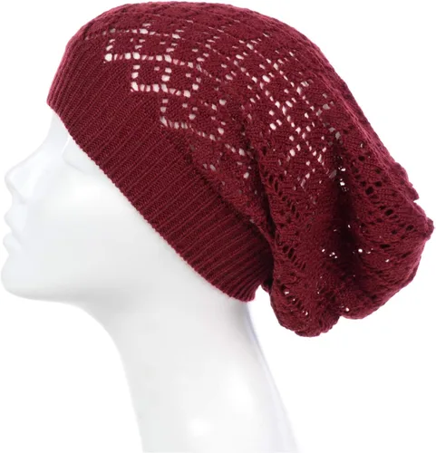Miniatura 5 de BYOS - Gorro de punto de ganchillo ligero y holgado para mujer