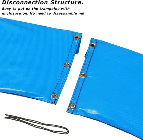 Miniatura 4 de Zoomster Almohadilla de seguridad para trampolín, almohadilla de repuesto para trampolín, cubierta de resorte de seguridad, sin agujero para postes