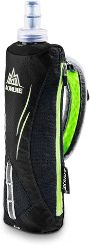 TRIWONDER Botella de agua de mano para correr, Quick Grip Chill Botella de agua suave de mano de 17 onzas con correa de mano, paquete de Botella de
