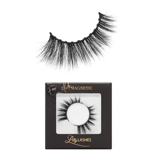 Lilly Lashes Pestañas postizas magnéticas Click - Pestañas falsas magnéticas de visón sintético leales para un aspecto natural - Pestañas postizas