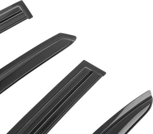 Miniatura 5 de Viseras de ventana compatibles con Honda Accord 8ª generación 2008-2012, juego completo ahumado JDM Stick On de IKON MOTORSPORTS, 2009 2010 2011