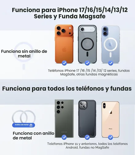 Miniatura 5 de VICSEED Soporte para teléfono Tesla. Potencia magnética más fuerte: soporte plegable oculto para teléfono Tesla compatible con todos los teléfonos