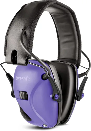 Miniatura 8 de awesafe Protección auditiva electrónica de disparo-NRR 24dB Auriculares de reducción de ruido para caza y uso en rango de armas Blcak