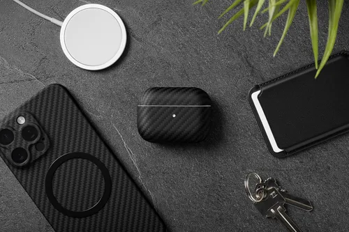 Miniatura 8 de Latercase Compatible con AirPods Pro 3 Clásico Funda duradera para AirPods Pro 3 Fibra de aramida fina de 0.024 in, 0.024 in, 0.21 oz, corte