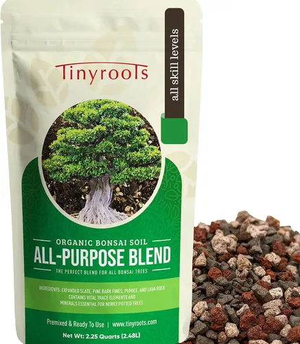 Miniatura 2 de Tinyroots Bonsai Soil Plus un paquete de tres macetas de entrenamiento para bonsái de seis pulgadas