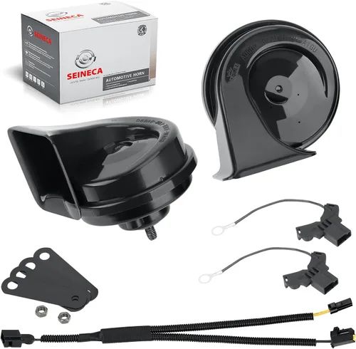Miniatura 11 de SEINECA - Bocina para coche compatible con Honda, bocina de caracol impermeable de 12 V, 110-125 dB, tono alto/bajo (con dos pares de enchufes)