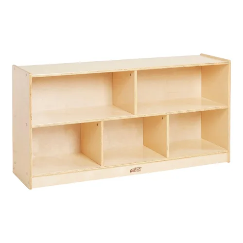 Miniatura 13 de ECR4Kids Gabinete de almacenamiento móvil de 5 compartimentos, para niños pequeños, mobiliario para aulas, Gris lavado