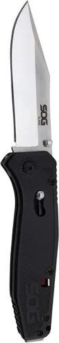 Miniatura 3 de SOG Flare Cuchillo Plegable y de Bolsillo con Apertura Asistida Tech Knife con Hoja de Borde Recto de Acero Inoxidable de 3.5 Pulgadas y Empuñadura
