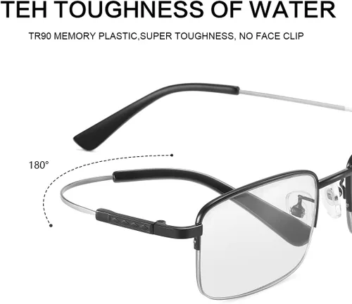 Miniatura 8 de Gafas de lectura multienfoque progresivas fotocromáticas Gafas de sol de transición con protección UV Lectores de sol anti luz azul