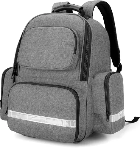 Miniatura 8 de Trunab Bolsa de primeros auxilios para trauma, mochila vacía, kits de emergencia médica, paquete de bolsa de salto para emergencias médicas, EMS