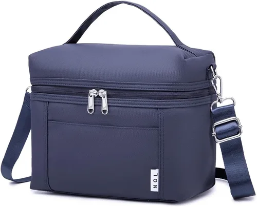 Miniatura 58 de NOL Natural Organic Lifestyle - Loncheras aisladas para mujer, bolsa enfriadora, ligera, de nailon, impermeable, para el trabajo