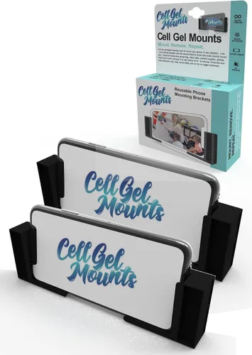 Miniatura 10 de Soporte para teléfono de pared de gel celular Soporte universal reutilizable para teléfono. Funciona en paredes, duchas, asientos de avión