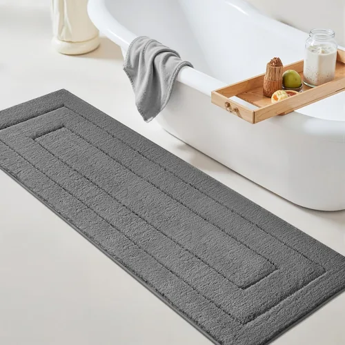 Miniatura 94 de GRANNY SAYS Alfombras de baño antideslizantes, lavables, extra suaves y absorbentes de agua para baño, alfombra de baño peluda de felpa, alfombra