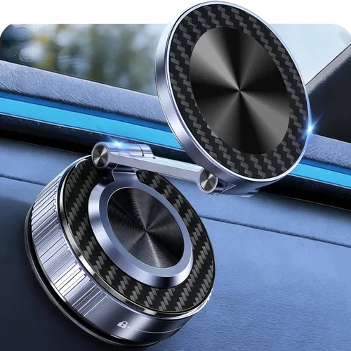 Miniatura 12 de Soporte magnético de teléfono de coche al vacío mejorado para tu automóvil [120 libras de ventosa ultra y imán de 3000 gf] Soporte de teléfono