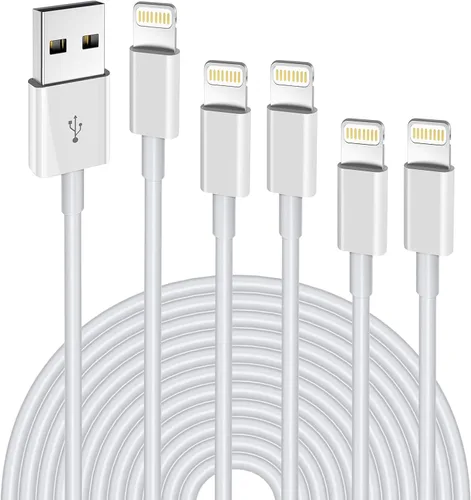 Miniatura 9 de Paquete de 4 cables de carga para iPhone, Lightning a USB-A con certificación MFi [3/3/6/6 pies], cable de carga rápida compatible con iPhone 12/12