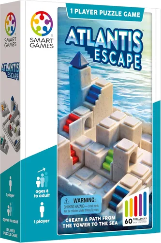 Miniatura 3 de SmartGames Atlantis Escape - Juego compacto de lógica con 60 desafíos para mayores de 8 años