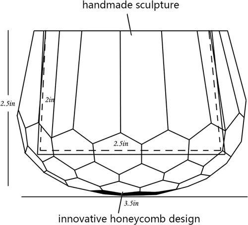 Miniatura 2 de Plato de cristal para dulces, pequeño cuenco decorativo cortado a mano de 3.5 pulgadas de ancho x 2.4 pulgadas de alto para decoración del hogar