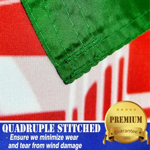 Miniatura 5 de Bandera de Irak antigua de doble cara, 3 x 5 pies, grande, poliéster 100D para interiores moderados, bandera iraquí 2004-2008, decoración de casa