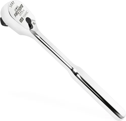 Miniatura 10 de FIRSTINFO F32431B - Mango de trinquete de cabeza sellada de 1/4 pulgadas, 108 dientes, llave de trinquete reversible y rechoncha, diseño cerrado