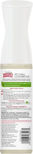 Miniatura 2 de Simply Nature's Miracle - Removedor de manchas y olores para mascotas, 10 onzas, fórmula bio-enzimática con tecnología neutralizante de olores