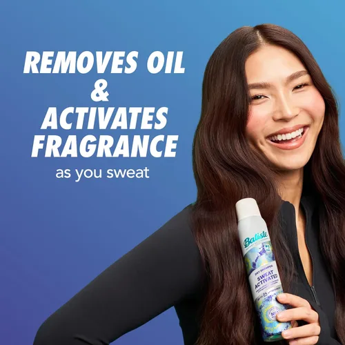 Miniatura 4 de Batiste Champú seco activado por el sudor, neutraliza el olor hasta 24 horas y evita la acumulación de sudor en el cabello, champú sin agua, 3.81