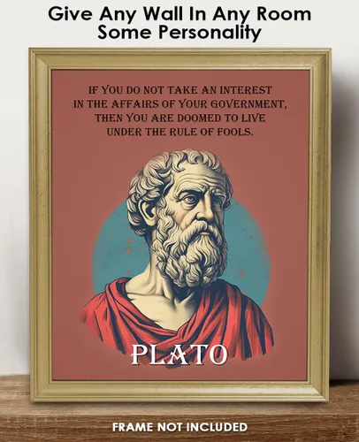 Miniatura 2 de Buzz Unplugged Inspirational Wall Art Poster The Affairs of Your Government, Plato 8x10 Unframed Motivational Wall Art & Positive Affirmations
