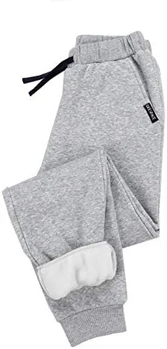 Miniatura 3 de Pantalones deportivos casuales para niños, pantalones deportivos con cordón, pantalones de microterciopelo para niños o niñas de 3 a 12 años