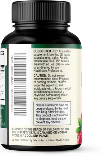 Miniatura 8 de D-manosa 1000 mg por porción – Arándano e hibisco – Eficaz de acción rápida, elimina las impurezas para la vejiga, suplemento de apoyo a la salud