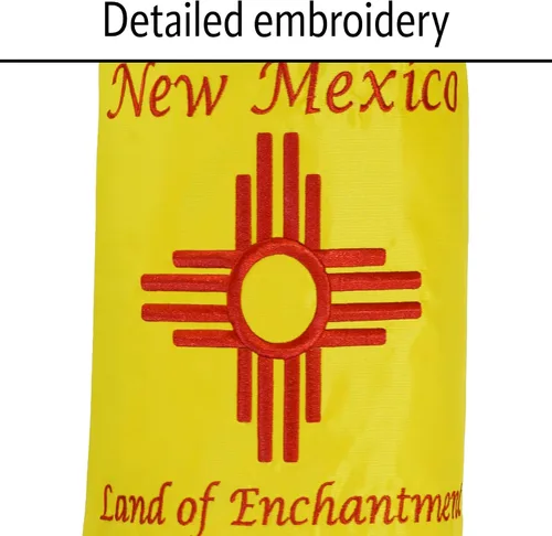 Miniatura 5 de In the Breeze Nuevo México 40" Windsock, bandera del estado al aire libre, 5204 New Mexico