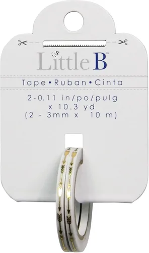 Miniatura 2 de Little B 100564 – Rollo de vinilo calcomanía decorativo cinta, oro Foil Flechas