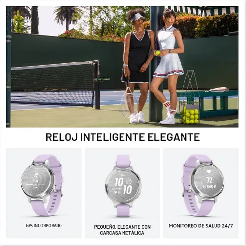 Miniatura 2 de Garmin Lily® 2 Active, Reloj inteligente pequeño y elegante, GPS integrado, pantalla oculta, lente con patrón, hasta 9 días de duración