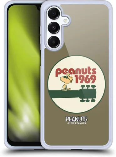 Miniatura 436 de Head Case Designs Funda de gel Woodstock 50th con licencia oficial de Peanuts Snoopy Guitar 1969 [protección de grado militar] compatible