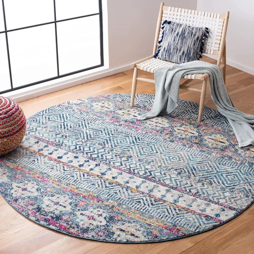 Miniatura 13 de SAFAVIEH Madison Collection - Alfombra decorativa de 2 pies 3 pulgadas x 4 pies, color carbón y gris, diseño bohemio chic, no desprende pelusa